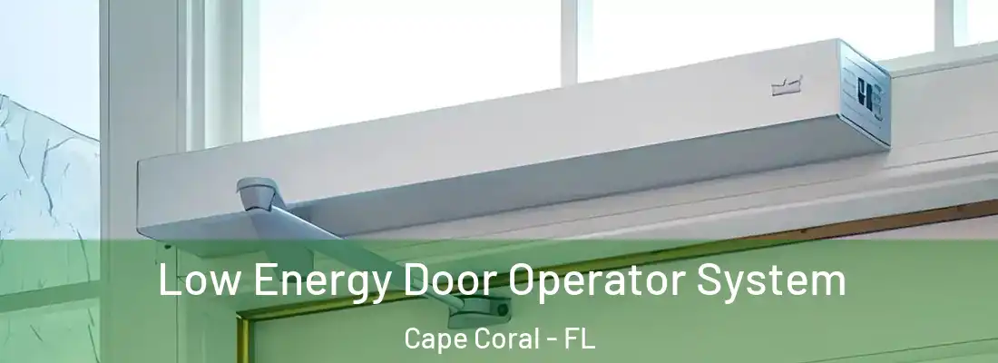Low Energy Door Operator System Cape Coral - FL